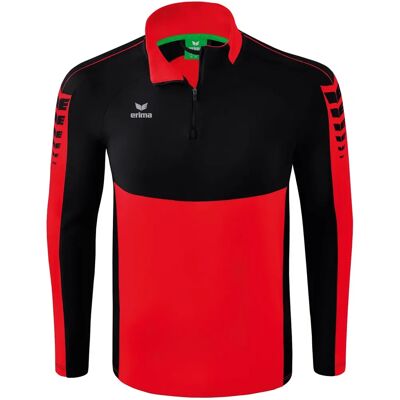 ERIMA Felpa Uomo SIX WINGS - top da allenamento - rosso/nero - M ERIMA Felpa Uomo SIX WINGS - top da allenamento - rosso/nero - M