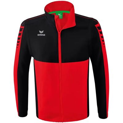 ERIMA Herren Jacke SIX WINGS mit abnehmbaren Ärmeln - XL - Rot/Schwarz ERIMA Herren Jacke SIX WINGS mit abnehmbaren Ärmeln - XL - Rot/Schwarz