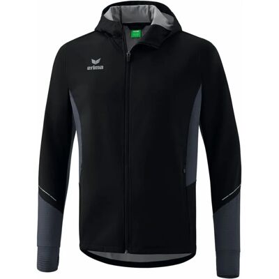 ERIMA Zwarte RACING Running Jas - Heren - XXL - Waterafstotend, Ademend ERIMA Zwarte RACING Running Jas - Heren - XXL - Waterafstotend, Ademend