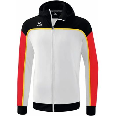 Giacca Sportiva Bianca Erima - Collo Alto con Cappuccio Giacca Sportiva Bianca Erima - Collo Alto con Cappuccio