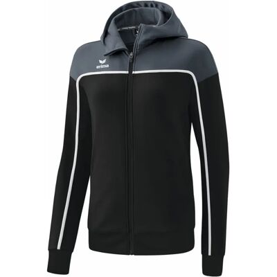 ERIMA Damen Kapuzensweat CHANGE training jacket with hood - female - black grey/slate grey/white - 38 ERIMA Damen Kapuzensweat CHANGE training jacket with hood - female - black grey/slate grey/white - 38