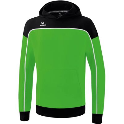 ERIMA Kinder Hoodie - Unisex - Groen/Zwart/Wit - 128 ERIMA Kinder Hoodie - Unisex - Groen/Zwart/Wit - 128
