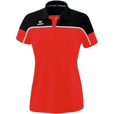 ERIMA Damen Polo CHANGE poloshirt - rot/schwarz/weiß - Sportlich und elegant - Schnelltrocknendes Material ERIMA Damen Polo CHANGE poloshirt - rot/schwarz/weiß - Sportlich und elegant - Schnelltrocknendes Material