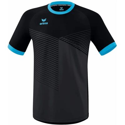 ERIMA MANTUA Jersey met korte mouwen - Unisex - Zwart/Curacao - 140 - Jersey ERIMA MANTUA Jersey met korte mouwen - Unisex - Zwart/Curacao - 140 - Jersey
