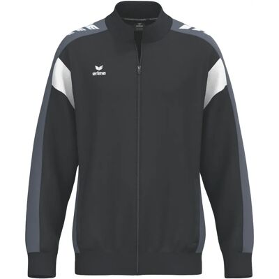 ERIMA Heren Trainingsjack - Zwart/Slate Grey - Sportief & Casual ERIMA Heren Trainingsjack - Zwart/Slate Grey - Sportief & Casual