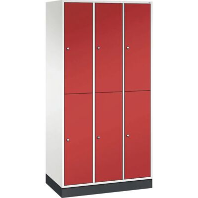 C+P Stahlschrank mit Zwei Ebenen - Garderobenschrank C+P Stahlschrank mit Zwei Ebenen - Garderobenschrank