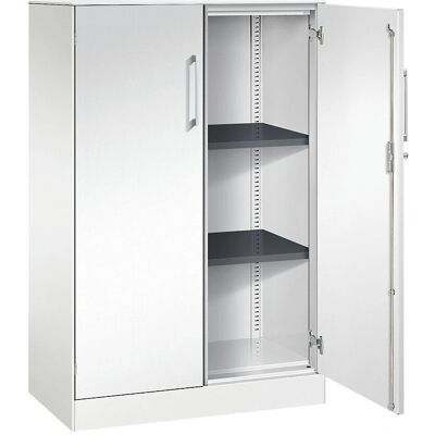 Armoire ASISTO - Acier, Blanc, 2 étagères - Mobilier de rangement Armoire ASISTO - Acier, Blanc, 2 étagères - Mobilier de rangement