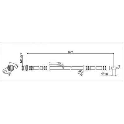 Metzger Toyota Avensis Jarruletku - Vasen etuakseli - 4111685 Metzger Toyota Avensis Jarruletku - Vasen etuakseli - 4111685