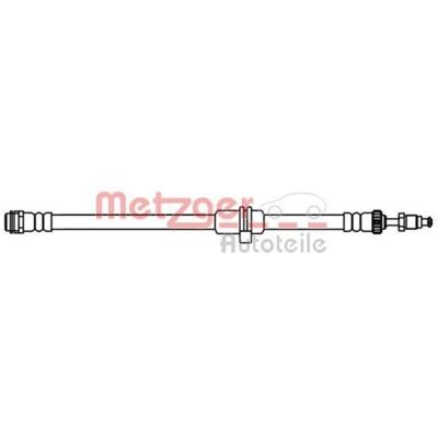 Metzger Model 4119084 Flekse Bremseledning - Foraksel, Venstre/Højre Metzger Model 4119084 Flekse Bremseledning - Foraksel, Venstre/Højre
