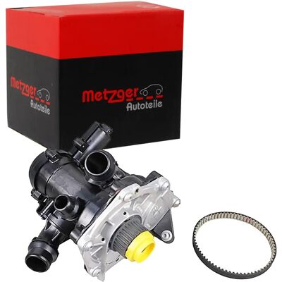 Metzger 4007039 - Pompa dell'acqua con termostato e kit cinghia di distribuzione Metzger 4007039 - Pompa dell'acqua con termostato e kit cinghia di distribuzione