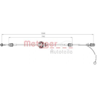 Metzger Modell 3150302 - Koble-kabel for Mercedes-Benz Viano Vito Metzger Modell 3150302 - Koble-kabel for Mercedes-Benz Viano Vito