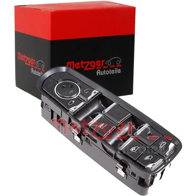 Metzger Porsche Model - Front Driver Window Switch - Chrome/Black Metzger Porsche Model - Front Driver Window Switch - Chrome/Black