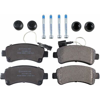 Metzger Rear Brake Pads Set - Disc Brake - 141.5x59x21.3 mm - With Wear Sensor Metzger Rear Brake Pads Set - Disc Brake - 141.5x59x21.3 mm - With Wear Sensor