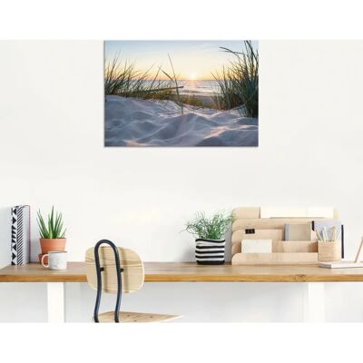 ARTLAND Ostseestrand Strand Wandbild - Landschaft, Strand, Naturfarben ARTLAND Ostseestrand Strand Wandbild - Landschaft, Strand, Naturfarben