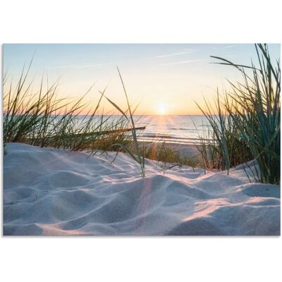 ARTLAND Ostseestrand Beige Wandbild - Landschaft ARTLAND Ostseestrand Beige Wandbild - Landschaft