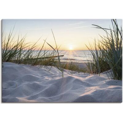 ARTLAND Ostseestrand Leinwand - Wandbild ARTLAND Ostseestrand Leinwand - Wandbild