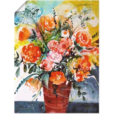 ARTland - Rosen in brauner Vase - 45x60 - Wandbild ARTland - Rosen in brauner Vase - 45x60 - Wandbild