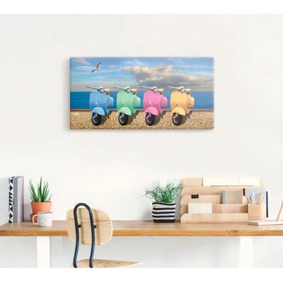 ARTLAND - Vespa-Roller in bunten Farben - 40x20 cm ARTLAND - Vespa-Roller in bunten Farben - 40x20 cm