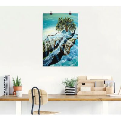 ARTland - Lebensfluss - Blau - 40x60 - Wall art ARTland - Lebensfluss - Blau - 40x60 - Wall art