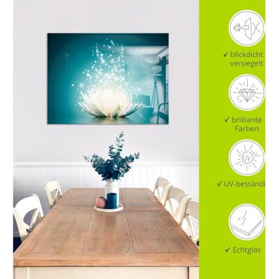 ARTLAND - Magie der Lotus-Blume - Glasbild ARTLAND - Magie der Lotus-Blume - Glasbild