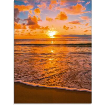 ARTLAND Sonnenuntergang am Strand Glasbild - Sonnenaufgang & -untergang ARTLAND Sonnenuntergang am Strand Glasbild - Sonnenaufgang & -untergang