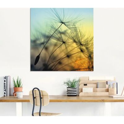 ARTland - Goldener Sonnenuntergang und Pusteblumen - 20 x 20 cm ARTland - Goldener Sonnenuntergang und Pusteblumen - 20 x 20 cm