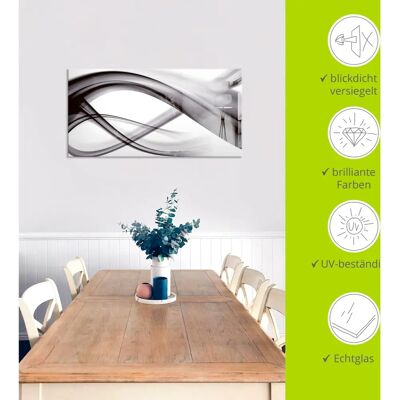 ARTLAND - Abstrakte Komposition - 30x30 cm - Glass wall art ARTLAND - Abstrakte Komposition - 30x30 cm - Glass wall art
