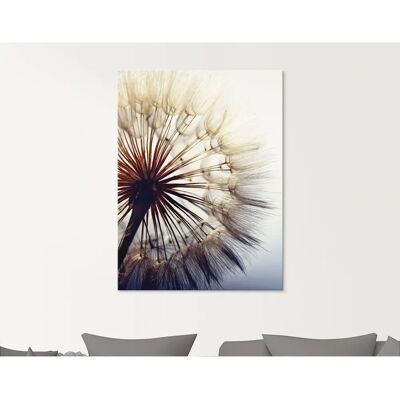 ARTland - Große Pusteblume - Blau - 20x20 cm - Glasbild ARTland - Große Pusteblume - Blau - 20x20 cm - Glasbild