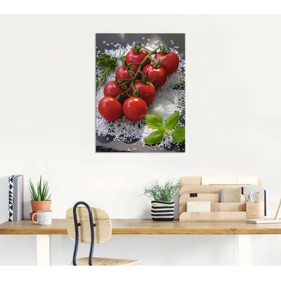 ARTLAND - Tomaten Rispe auf Salz - Wall art ARTLAND - Tomaten Rispe auf Salz - Wall art