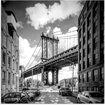 ARTLAND New York City Manhattan Bridge I - Schwarzes Wandbild ARTLAND New York City Manhattan Bridge I - Schwarzes Wandbild