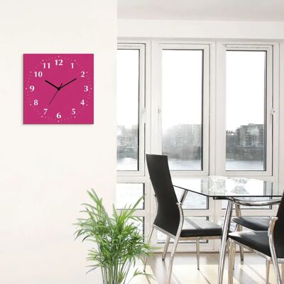 ARTland - Uni Trendfarben - Pink - 30 cm - Wanduhr ARTland - Uni Trendfarben - Pink - 30 cm - Wanduhr