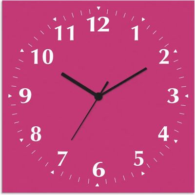 ARTland - Uni Trendfarben - Pink - 30 cm - Wanduhr ARTland - Uni Trendfarben - Pink - 30 cm - Wanduhr