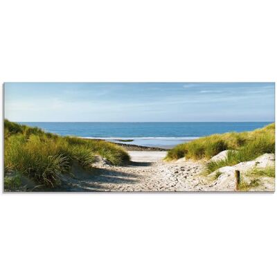 ARTLAND Strand Sanddünen Weg Glasbild - Indoor ARTLAND Strand Sanddünen Weg Glasbild - Indoor