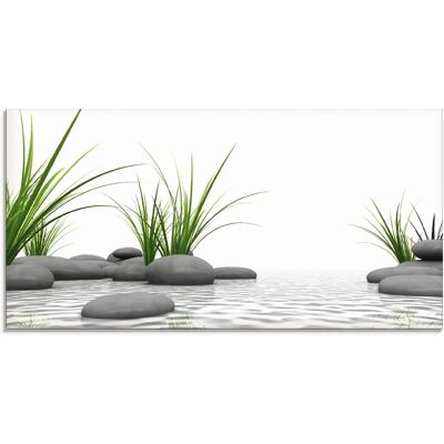 ARTLAND 3D Steine Wandkunst - Modernes Glaskunst mit Zen-Motiv ARTLAND 3D Steine Wandkunst - Modernes Glaskunst mit Zen-Motiv