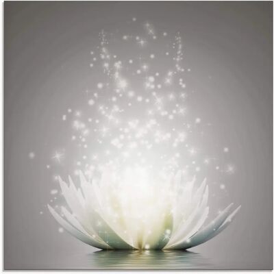 ARTLAND - Magie der Lotus-Blume - 20x20 cm - Glass picture ARTLAND - Magie der Lotus-Blume - 20x20 cm - Glass picture