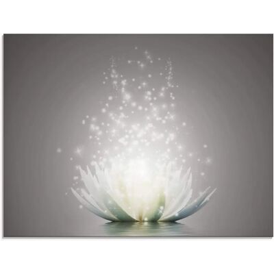 ARTLAND Glasbild - Magie der Lotus-Blume - 80x60cm ARTLAND Glasbild - Magie der Lotus-Blume - 80x60cm