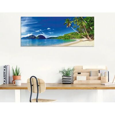 ARTLAND Paradies Blau Küsten Glasbild - Wandbild aus Glas ARTLAND Paradies Blau Küsten Glasbild - Wandbild aus Glas