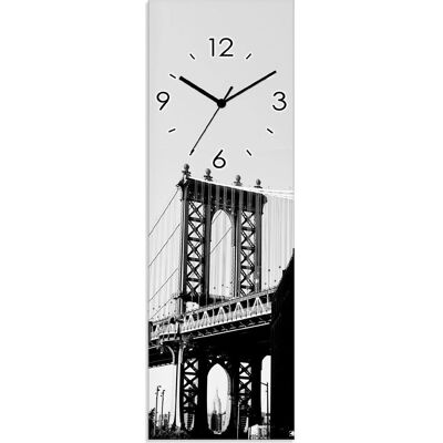 ARTLAND Dumbo Manhattan Bridge New York Schwarze Wanduhr - Wanduhr ARTLAND Dumbo Manhattan Bridge New York Schwarze Wanduhr - Wanduhr
