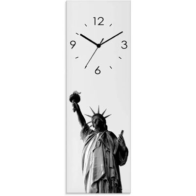 ARTLAND Freiheitsstatue NY Wanduhr Schwarz 20x60cm - Wanduhren ARTLAND Freiheitsstatue NY Wanduhr Schwarz 20x60cm - Wanduhren