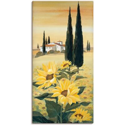 ARTLAND - Südliche Weite - 20x40 cm - Gelb - Wall art ARTLAND - Südliche Weite - 20x40 cm - Gelb - Wall art