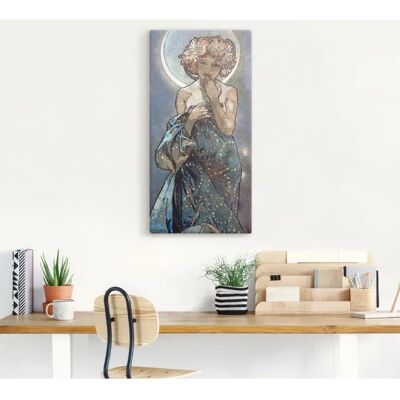 ARTLAND "Sterne Mond 1902" Wandbild - Blau - Kunst & Poster ARTLAND "Sterne Mond 1902" Wandbild - Blau - Kunst & Poster