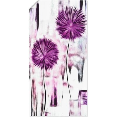 ARTLAND - Blumen - 20x40 cm - lila - Wall art ARTLAND - Blumen - 20x40 cm - lila - Wall art