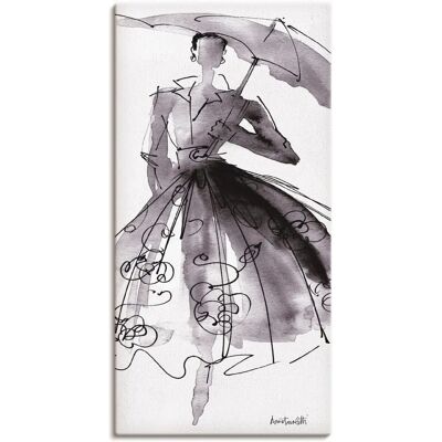 ARTLAND Mode Skizzenbuch VI Wandbild - Schwarz - Leinwand/Alu/Poster - 30x60cm ARTLAND Mode Skizzenbuch VI Wandbild - Schwarz - Leinwand/Alu/Poster - 30x60cm