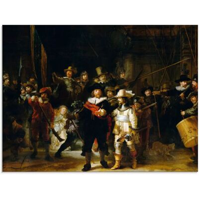 ARTLAND Nachtwache Glasbild - 60x45cm - Kunstdruck ARTLAND Nachtwache Glasbild - 60x45cm - Kunstdruck