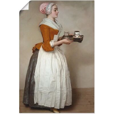 ARTLAND - Das Schokoladenmädchen. Um 1744/45 - 60 cm x 90 cm - Beige - Wall Art ARTLAND - Das Schokoladenmädchen. Um 1744/45 - 60 cm x 90 cm - Beige - Wall Art