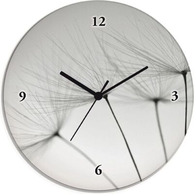 ARTLAND Pusteblumen-Samen Wanduhr - Lautlos, Grau ARTLAND Pusteblumen-Samen Wanduhr - Lautlos, Grau