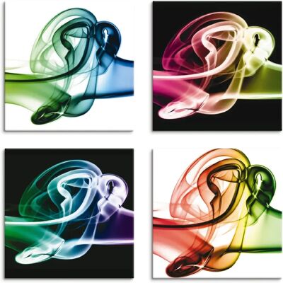 ARTLAND Aufeinanderprallen von Farben - 30x30 cm - Canvas print ARTLAND Aufeinanderprallen von Farben - 30x30 cm - Canvas print