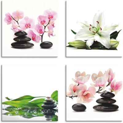 ARTLAND - Stein Orchidee Lilie Spa Bambus Magnolie ARTLAND - Stein Orchidee Lilie Spa Bambus Magnolie