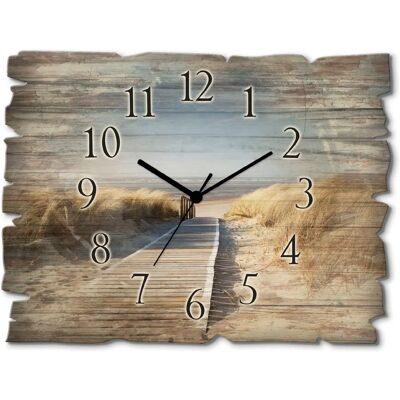 ARTLAND - Nordseestrand auf Langeoog - Steg - Wanduhr ARTLAND - Nordseestrand auf Langeoog - Steg - Wanduhr