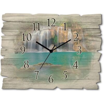 ARTLAND Wasserfall im Wald Nationalpark Wanduhr - Silenziose Quarz- oder Funkuhr - Made in Germany ARTLAND Wasserfall im Wald Nationalpark Wanduhr - Silenziose Quarz- oder Funkuhr - Made in Germany